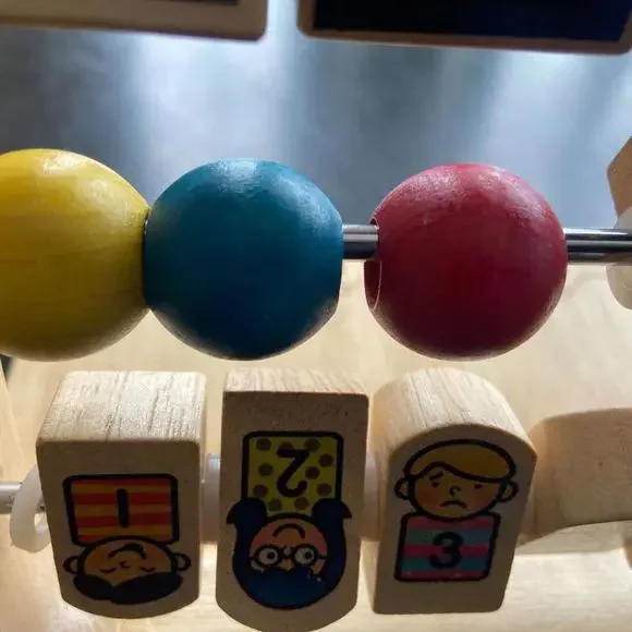B. Toys Wooden Alphabet and Numbers Abacus - Picture 6 of 7
